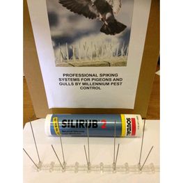 1.2 Metres Bird Spikes with Silicone Adhesive (ideal for narrow ledges)