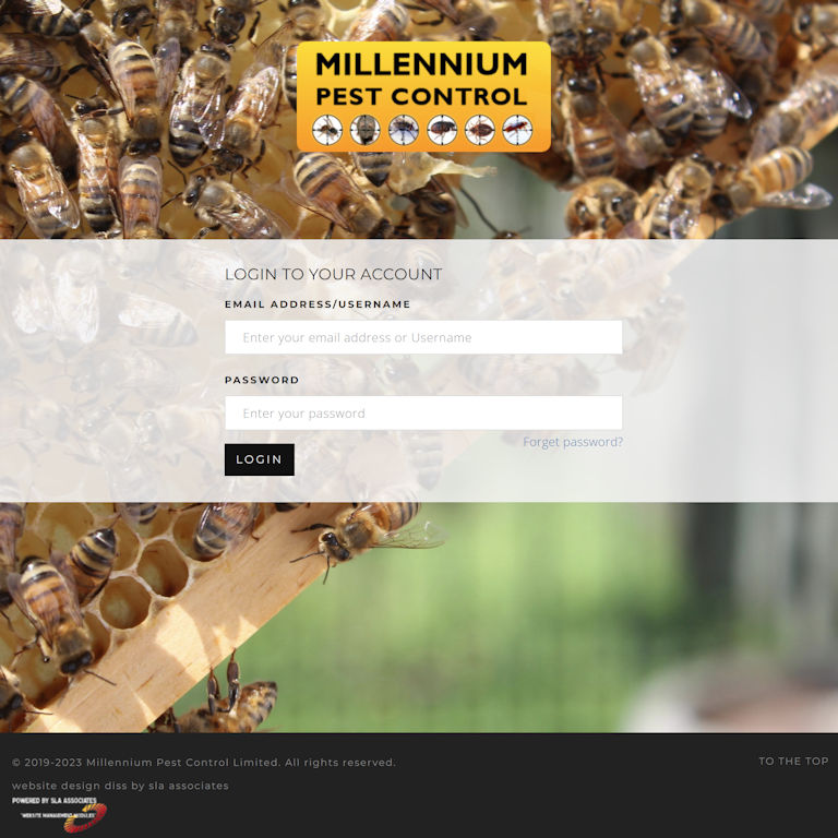 Millennium Pest Control Customer Cloud Document Portal Login